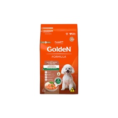Ração Golden Fórmula Mini Bits para Cães Adultos de Porte Pequeno Sabor Salmão e Arroz