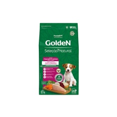 Ração Golden Seleção Natural Mini Bits para Cães Filhotes de Porte Pequeno Sabor Frango e Arroz