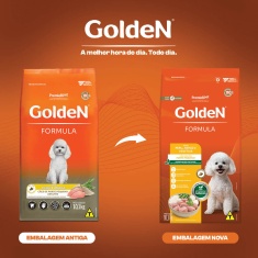 Ração Golden Fórmula para Cães Adultos de Porte Pequeno Sabor Peru e Arroz