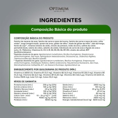 Ração Optimum para Cães Adultos Raças Pequenas e Minis Sabor Frango e Arroz