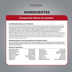 Ração Optimum para Cães Filhotes Raças Médias e Grandes Sabor Frango e Arroz