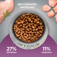 Ração Optimum para Cães Filhotes Raças Pequenas e Minis Sabor Frango e Arroz 3kg