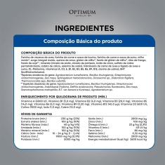 Ração Optimum para Cães Adultos de Raças Médias e Grandes 1+ anos Frango e Arroz