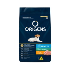 Ração Origens para Cães Filhotes de Porte Mini e Pequeno Sabor Frango e Cereais