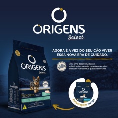 Ração Origens para Cães Filhotes de Porte Mini e Pequeno Sabor Frango e Cereais