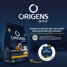 Ração Origens para Cães Adultos de Porte Mini e Pequeno sabor Frango e Cereais