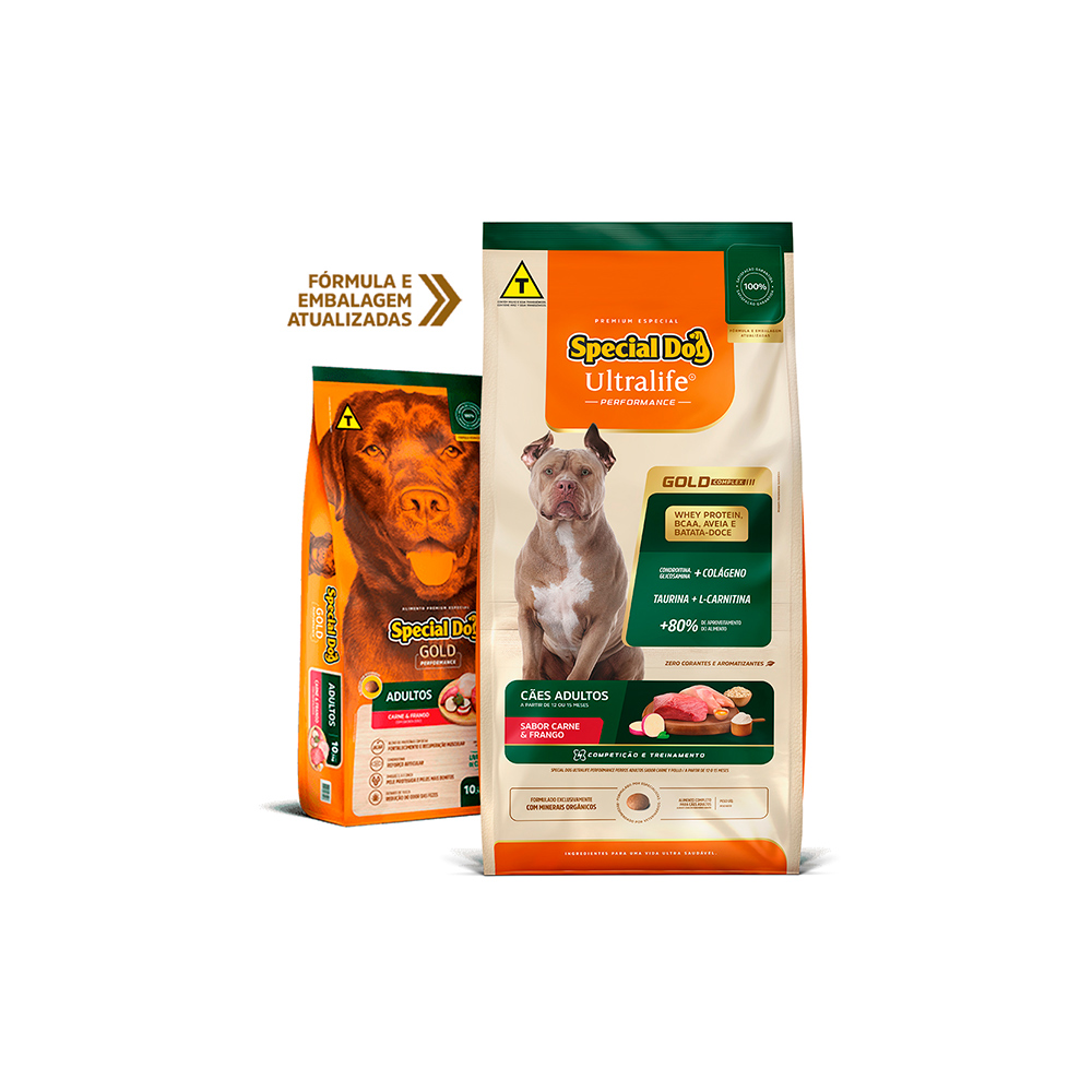 Ração Special Dog Gold Performance Frango e Carne para Cães Adultos