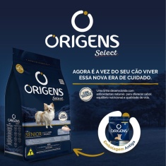 Ração Origens para Cães Sênior de Pequeno Porte Sabor Frango e Cereais Integrais