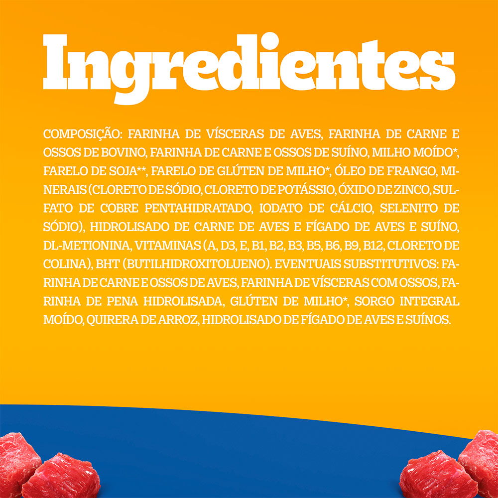 Ração Pedigree Nutrição Essencial Carne para Cães Adultos