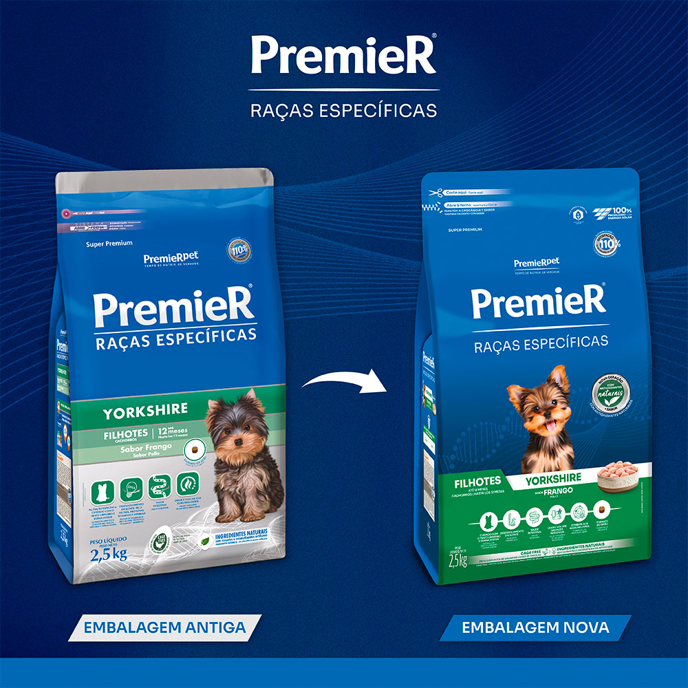 Ração Premier Raças Específicas Yorkshire para Cães Filhotes