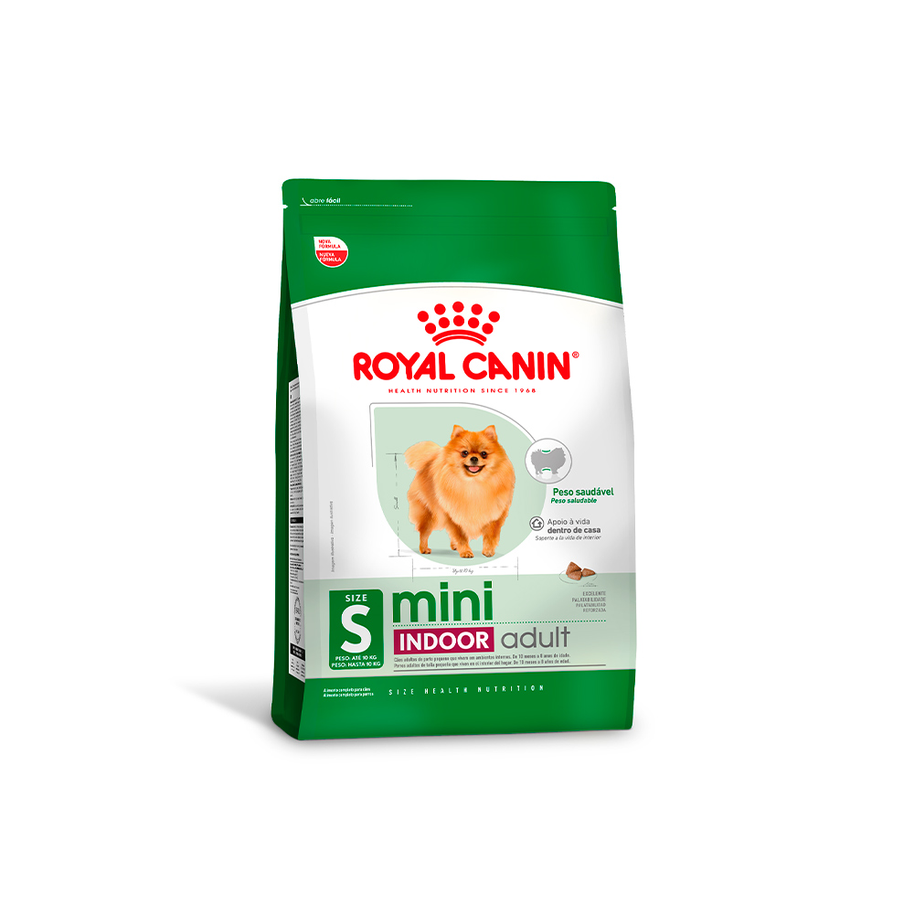 Ração Seca Royal Canin Mini Indoor Adult para Cães Adultos de Porte Pequeno