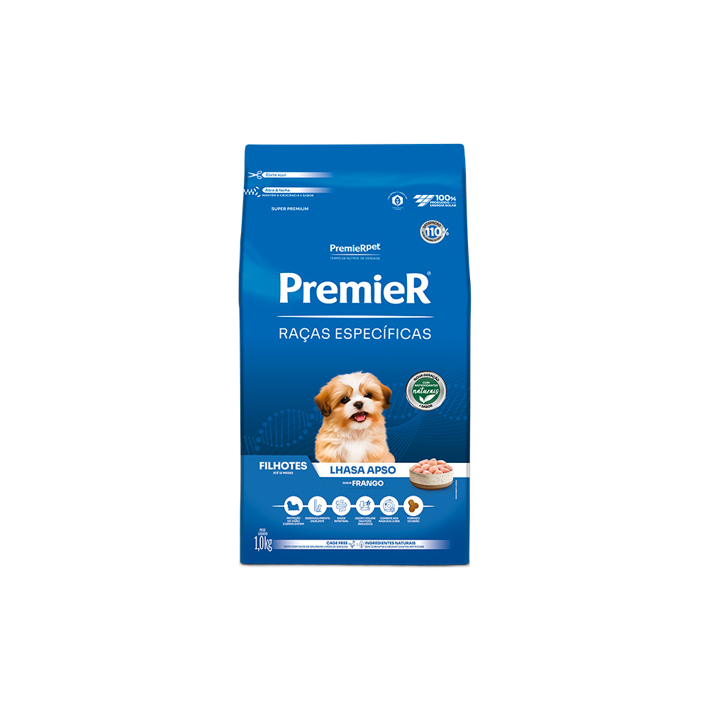 Premier Lhasa Apso Filhote Ração Raças Específicas para Cães