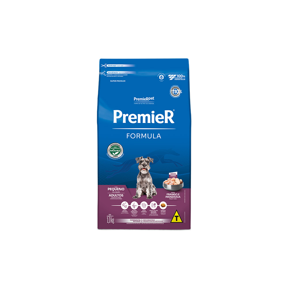Ração Premier Fórmula para Cães Adultos de Raças Pequenas Sabor Frango
