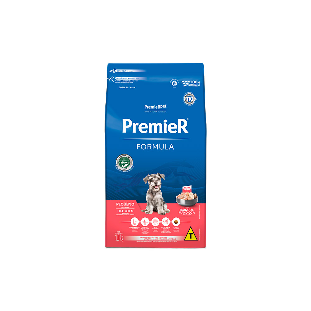 Ração Premier Fórmula para Cães Filhotes de Raças Pequenas Sabor Frango
