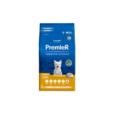 Ração Premier para Cães Filhotes de Raças Pequenas Ambientes Internos Sabor Frango e Salmão