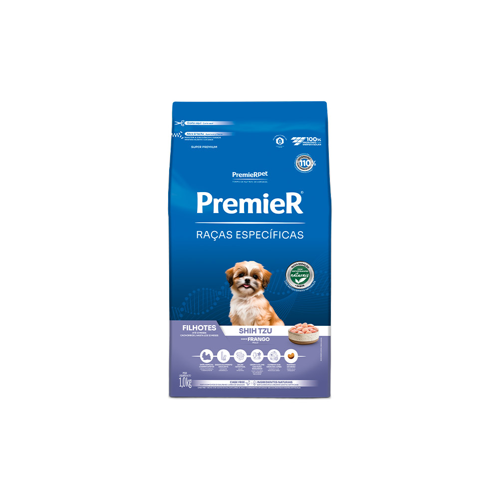 Ração Premier Raças Específicas Shih Tzu para Cães Filhotes