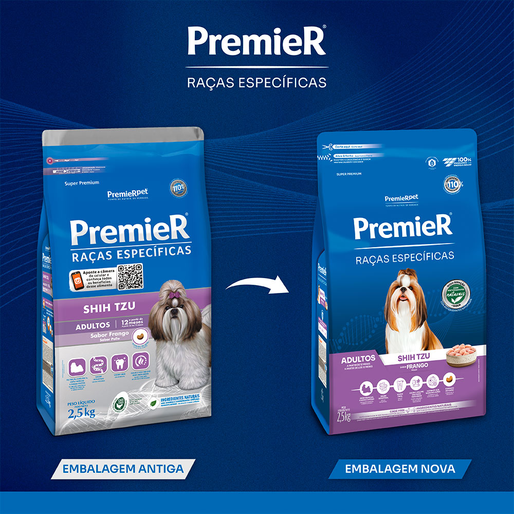 Ração Premier Shih Tzu Raças Específicas para Cães Adultos