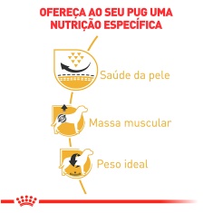 Ração Royal Canin para Cães Adultos da Raça Pug