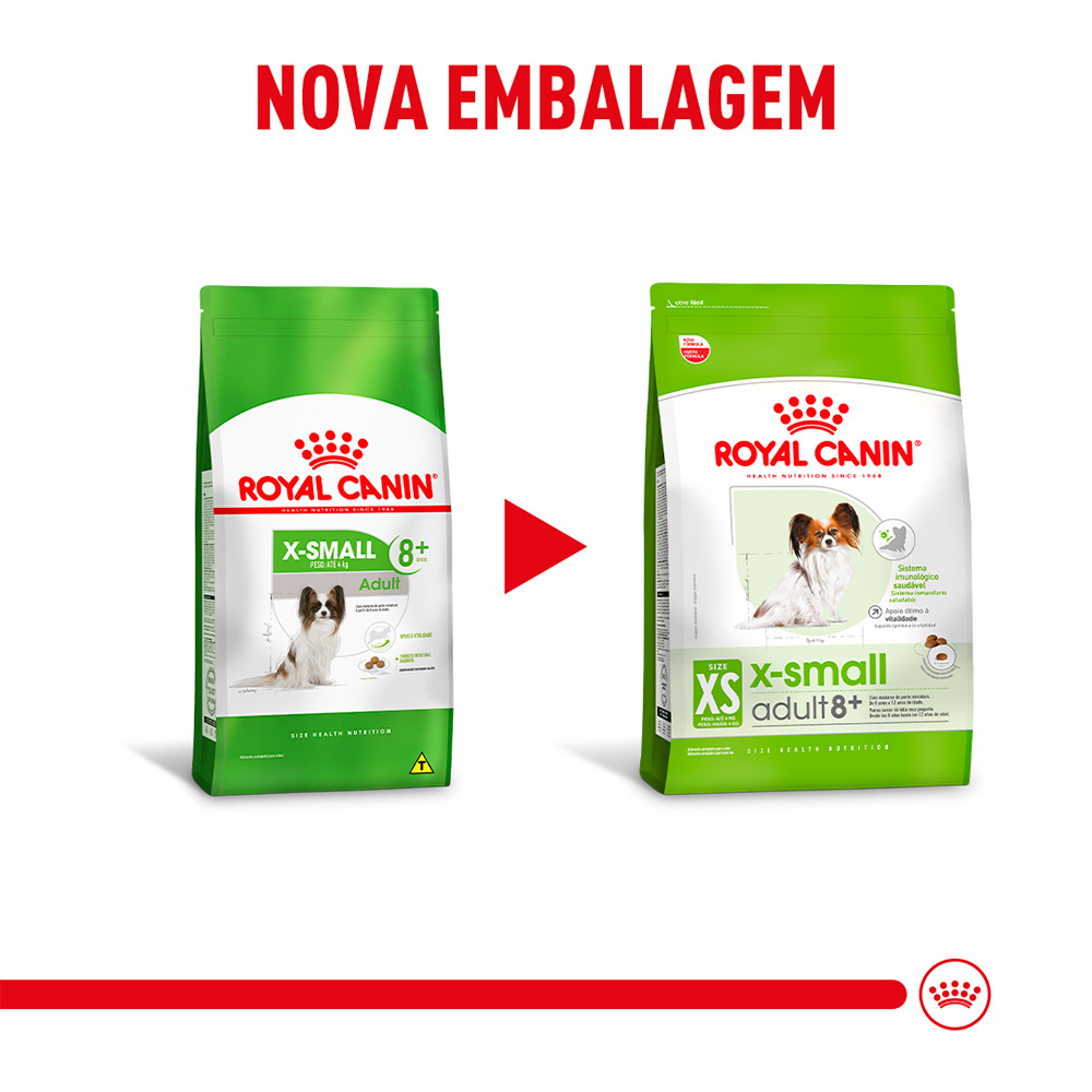 Ração Seca Royal Canin X-Small para Cães Adultos de Porte Mini