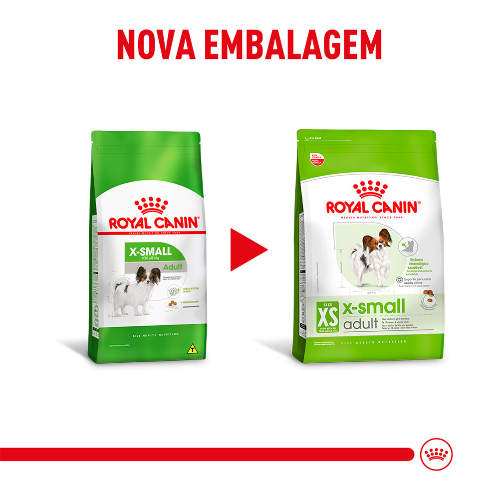 Ração Seca Royal Canin X-Small para Cães Adultos de Porte Mini