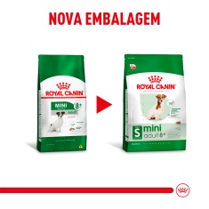Ração Seca Royal Canin Mini Adult 8+ para Cães Adultos de Porte Pequeno com 8 Anos ou mais