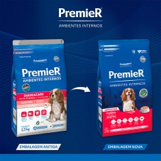 Ração Premier Dermacare Ambientes Internos para Cães Adultos de Raças Pequenas