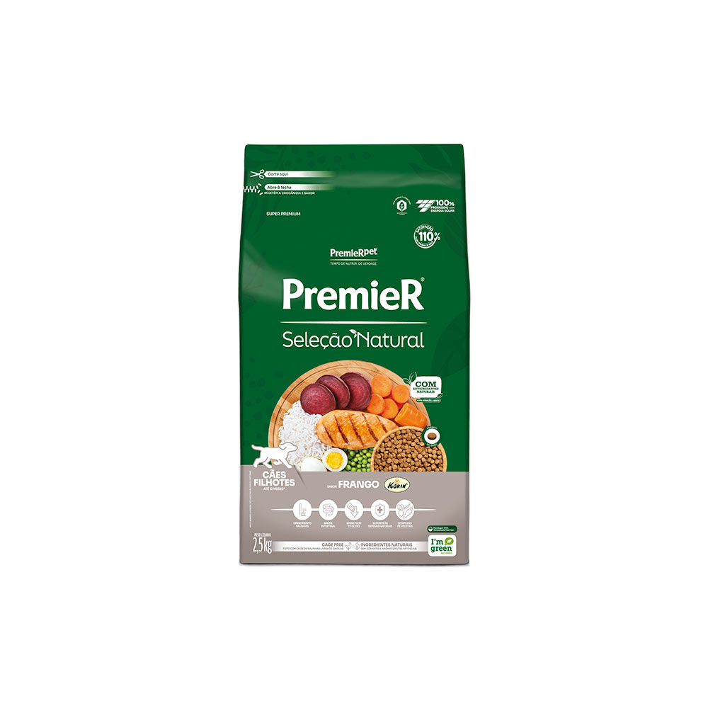 Ração Premier Seleção Natural para Cães Filhotes - 2,5 kg Ração Premier Seleção Natural para Cães Filhotes - 2,5 kg