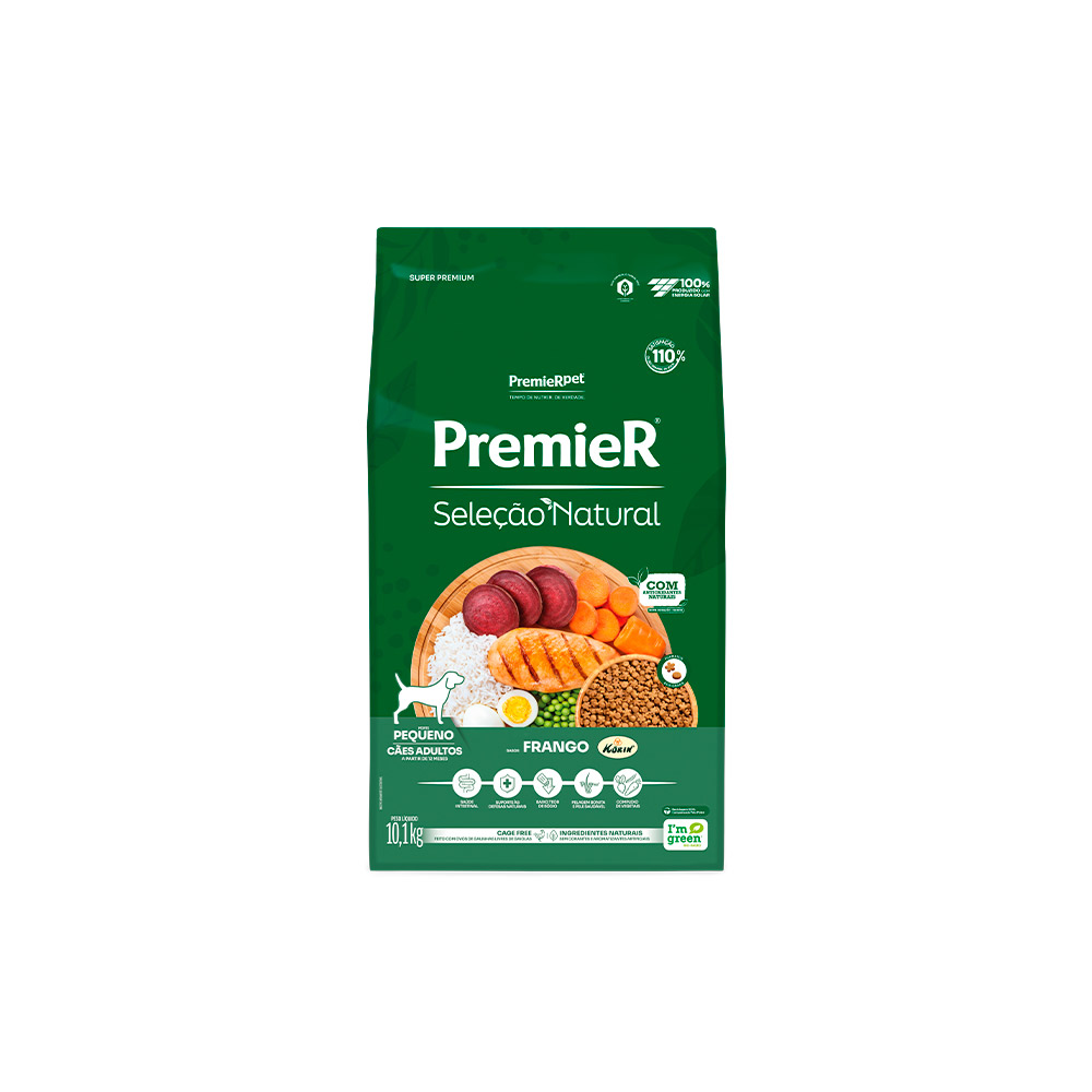 Ração Premier Seleção Natural Raças Pequenas para Cães Adultos
