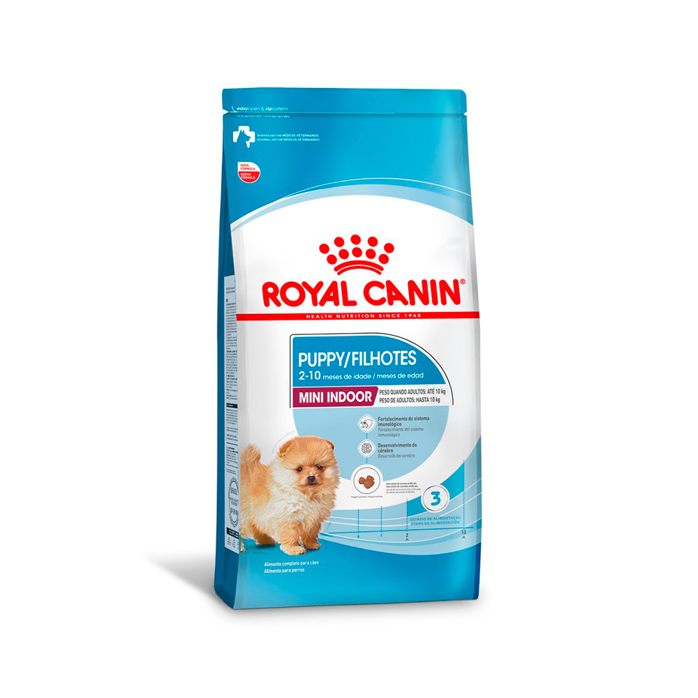 Ração Seca Royal Canin Mini Indoor para Cães Filhotes Porte Pequeno