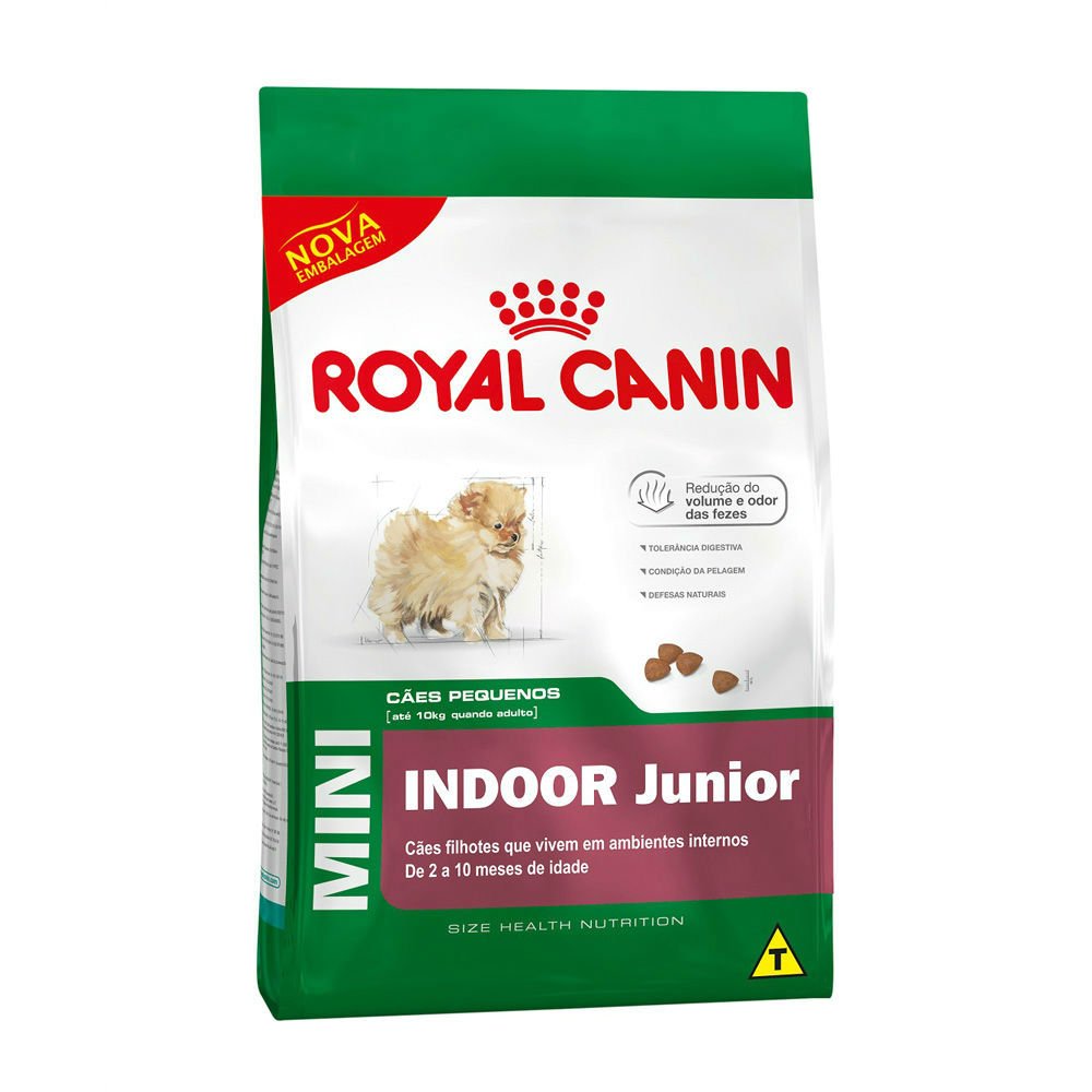 Ração Seca Royal Canin Mini Indoor para Cães Filhotes Porte Pequeno