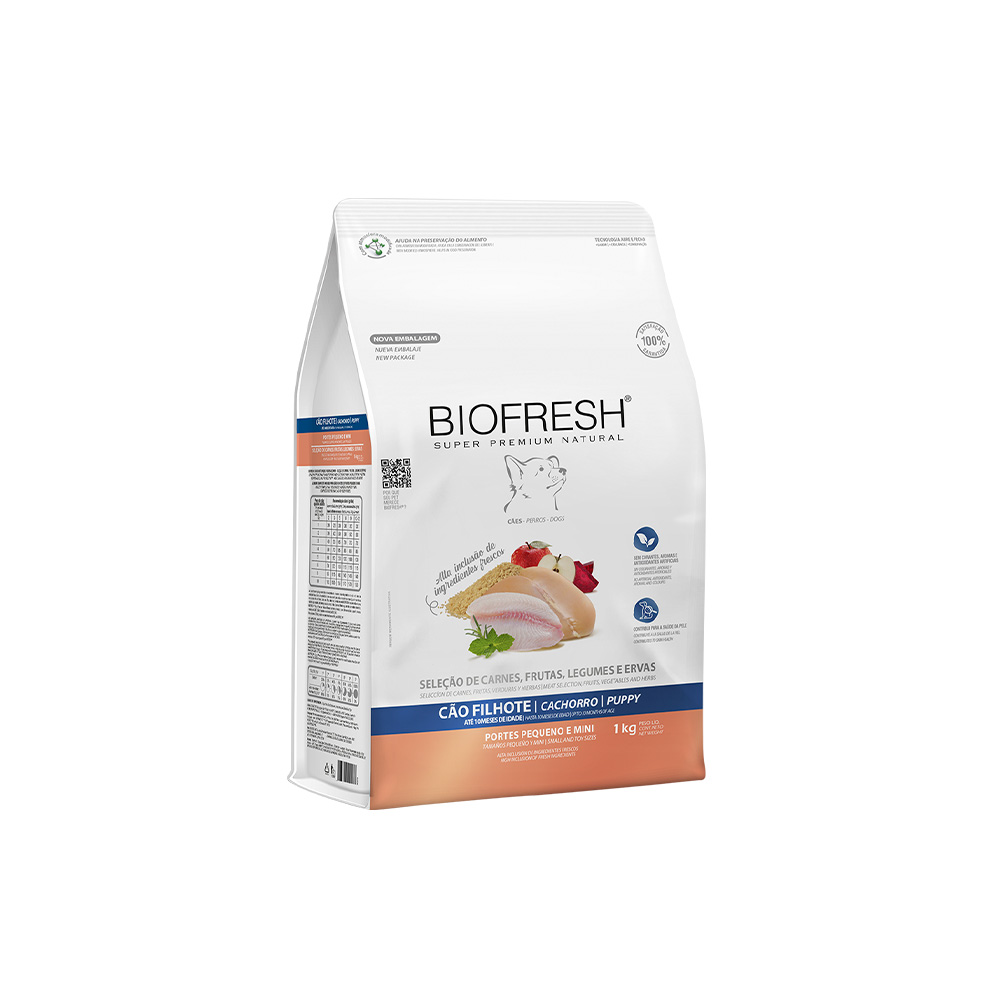 Ração Biofresh para Cães Filhotes de Raças Pequenas e Mini