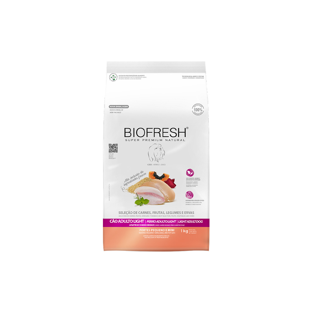 Ração Biofresh Light para Cães Adultos de Raças Pequenas e Mini