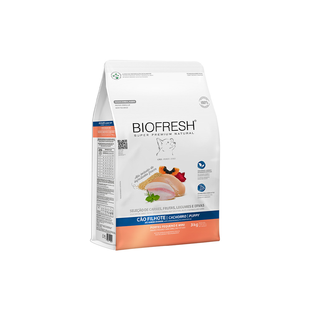 Ração Biofresh para Cães Filhotes de Raças Pequenas e Mini