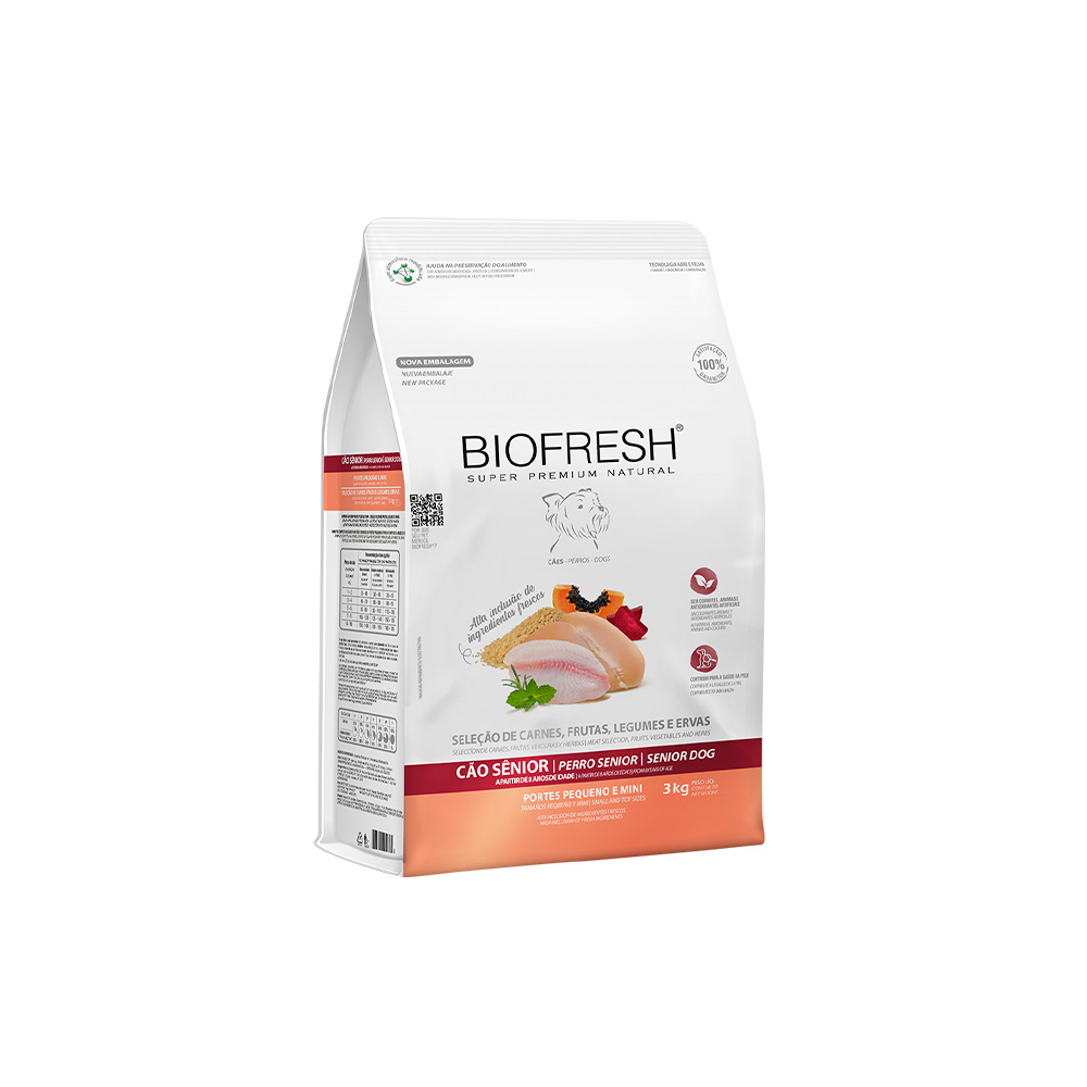 Ração Biofresh para Cães Sênior de Raças Pequenas e Mini
