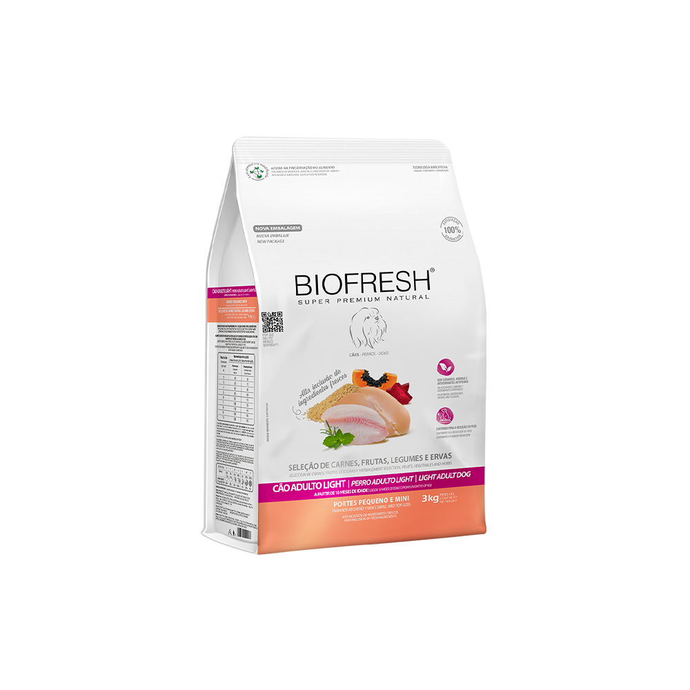 Ração Biofresh Light para Cães Adultos de Raças Pequenas e Mini