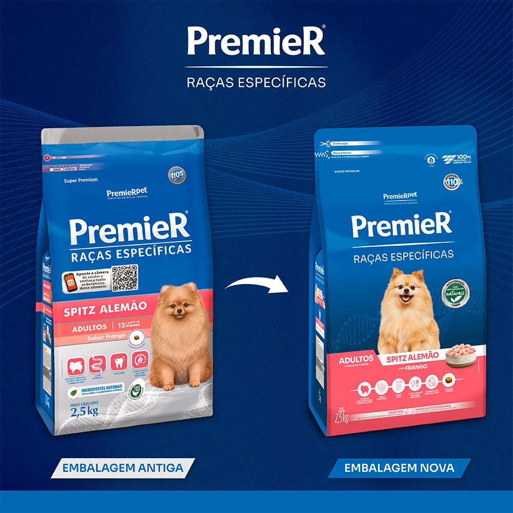 Ração Premier Raças Específicas Spitz Alemão para Cães Adultos Ração Premier Raças Específicas Spitz Alemão para Cães Adultos