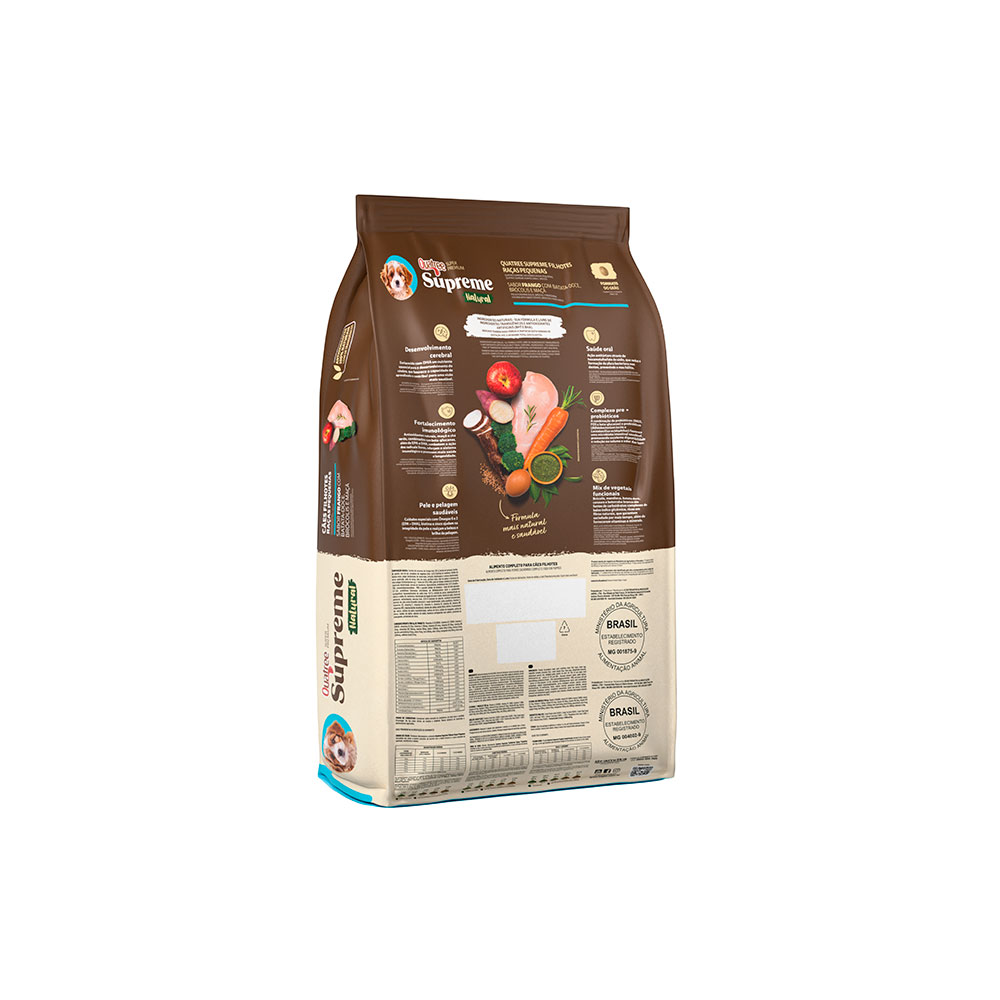 Ração Quatree Supreme para Cães Filhotes de Porte Pequeno Sabor Frango e Batata Doce