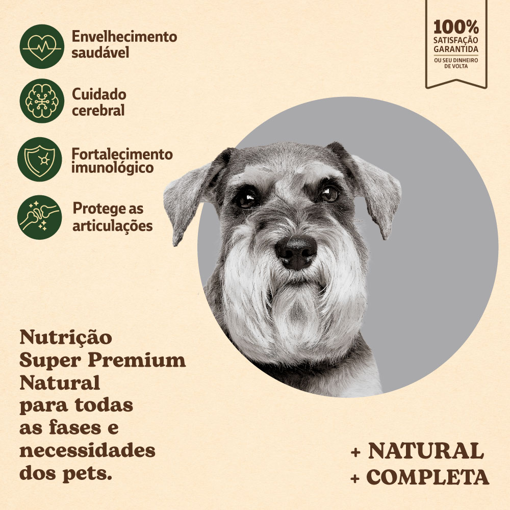 Ração Quatree Supreme para Cães Sênior +7 de Porte Pequeno Sabor Salmão e Frango