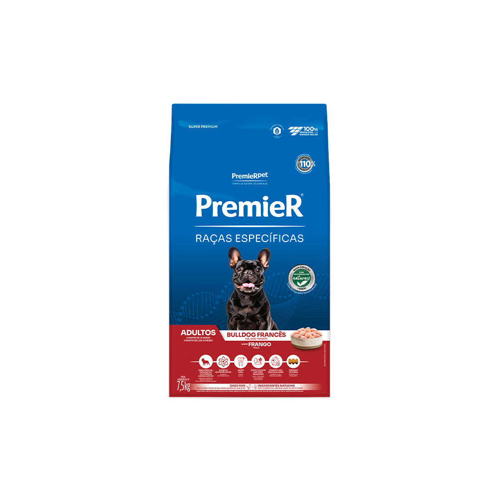Ração Premier Raças Específicas Bulldog Francês para Cães Adultos Ração Premier Raças Específicas Bulldog Francês para Cães Adultos