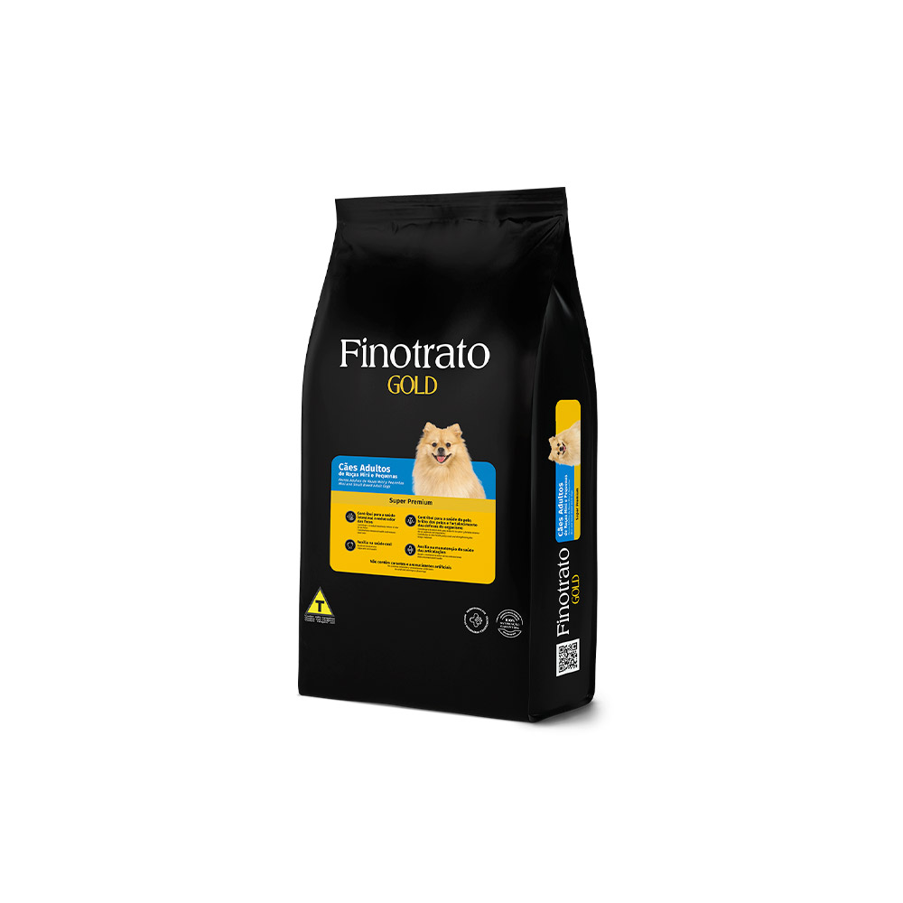 Ração Finotrato Gold para Cães Adultos de Porte Mini e Pequeno
