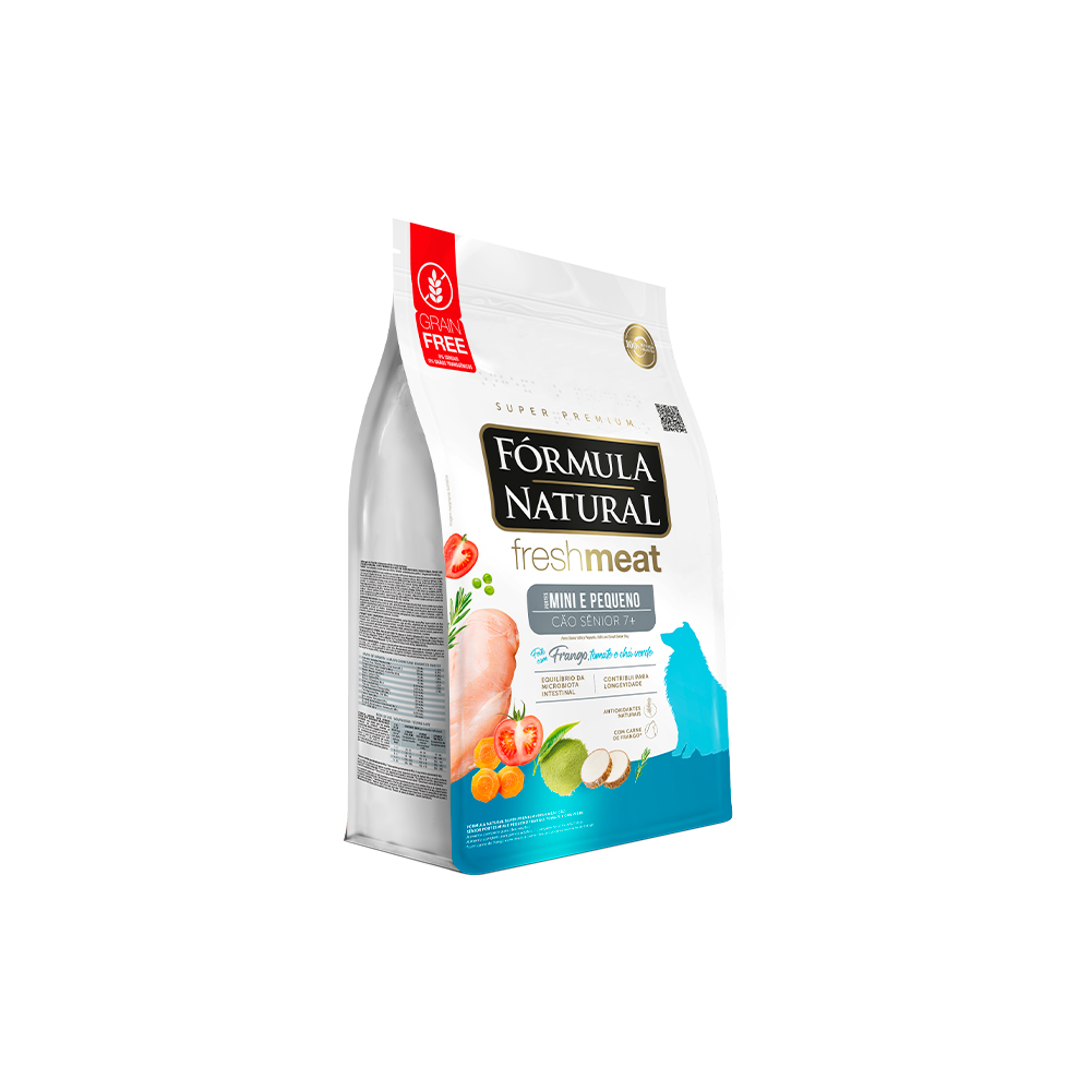 Ração Fórmula Natural Fresh Meat para Cães Sênior de Pequeno Porte Sabor Frango