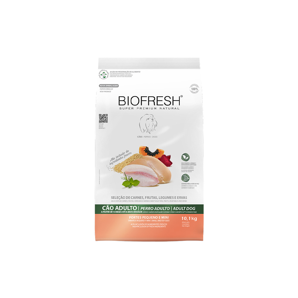 Ração Biofresh para Cães Adultos de Raças Pequenas e Mini