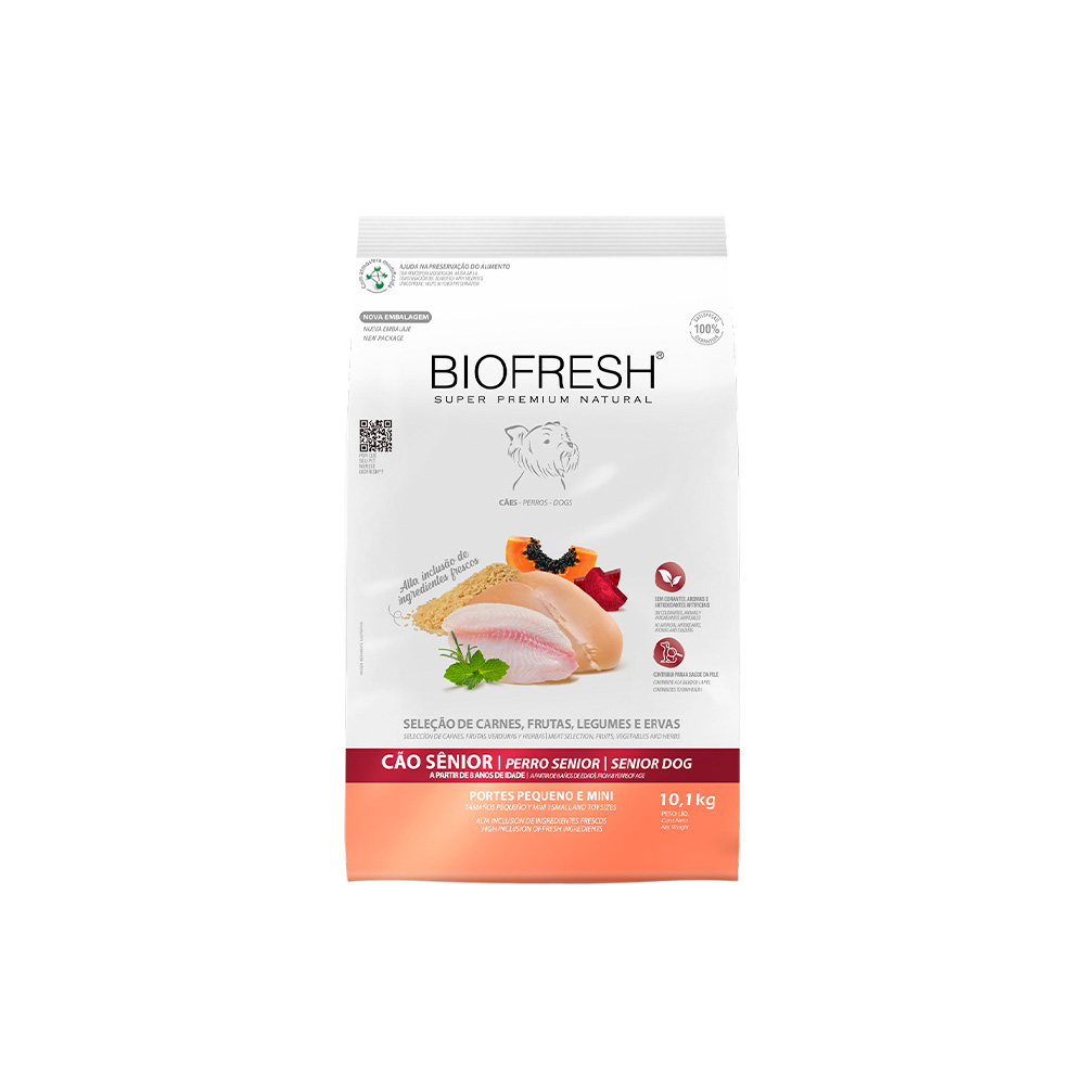 Ração Biofresh para Cães Sênior de Raças Pequenas e Mini