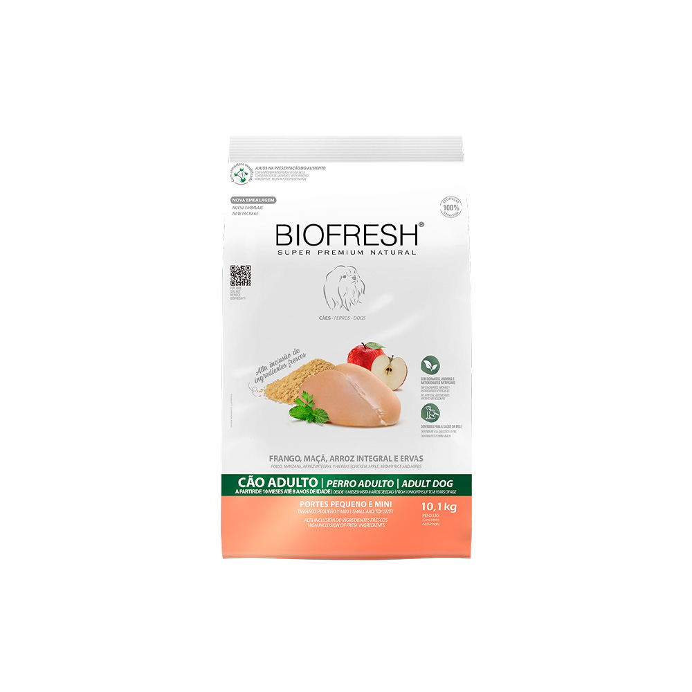 Ração Biofresh para Cães Adultos de Pequeno e Mini Porte Sabor Frango Ração Biofresh para Cães Adultos de Pequeno e Mini Porte Sabor Frango