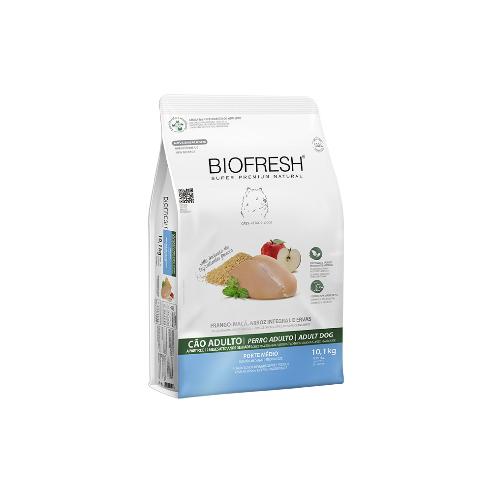 Ração Biofresh para Cães Adultos de Médio Porte Sabor Frango