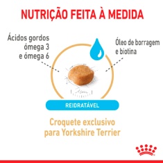 Ração Royal Canin para Cães Adultos da Raça Yorkshire com 8 Anos ou Mais - 2,5 Kg