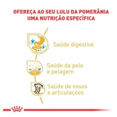 Ração Royal Canin Pomeranian para Cães Adultos da Raça Lulu da Pomerânia