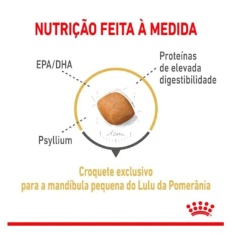 Ração Royal Canin Pomeranian para Cães Adultos da Raça Lulu da Pomerânia