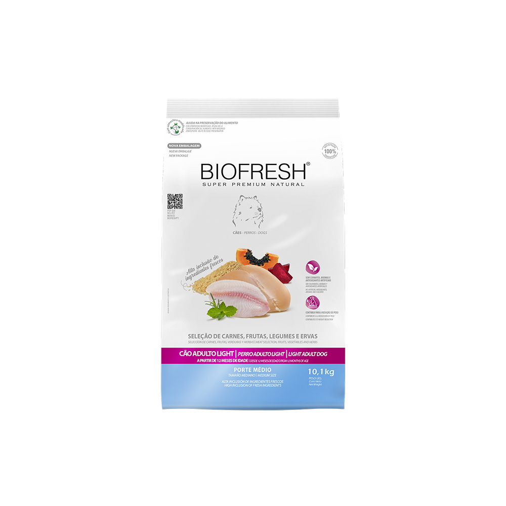 Ração Biofresh Light para Cães de Raças Médias Ração Biofresh Light para Cães de Raças Médias