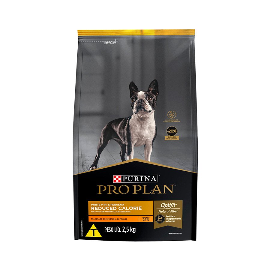 Ração Nestlé Purina Pro Plan Reduced Calorie para Cães Adultos de Raças Pequenas Sabor Frango